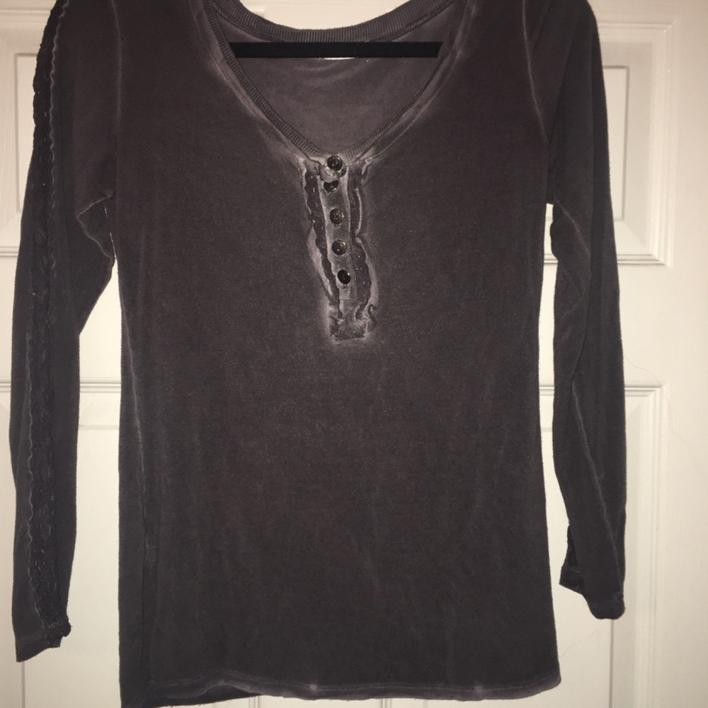 Mineral wash long sleeve top From Buckle